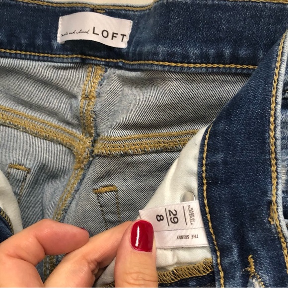 Ann Taylor - Loft Distressed Skinny Jean - Picture 5 of 6